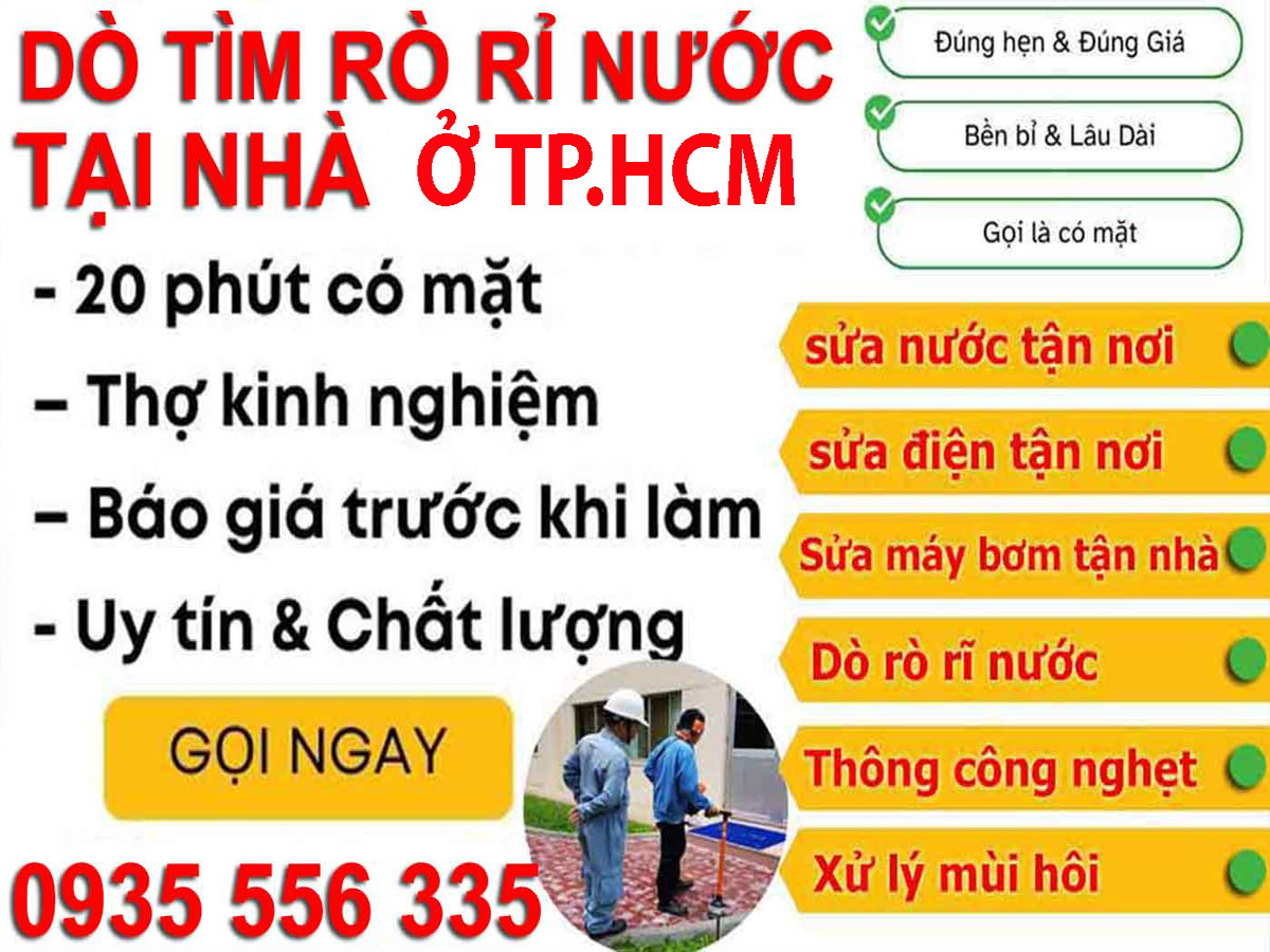 DÒ TÌM RÒ RỈ NƯỚC
